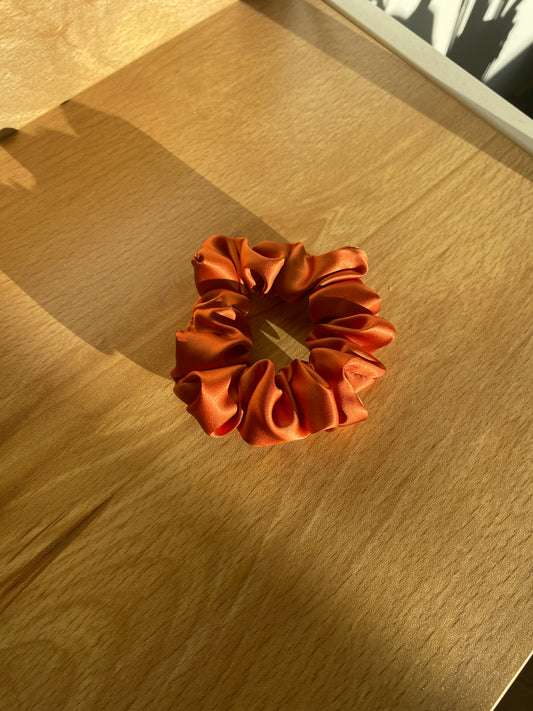 Chouchou 100% soie Terracotta