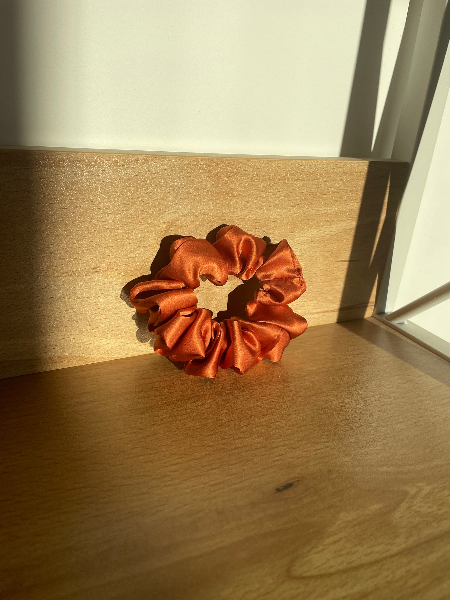 Chouchou 100% soie Terracotta