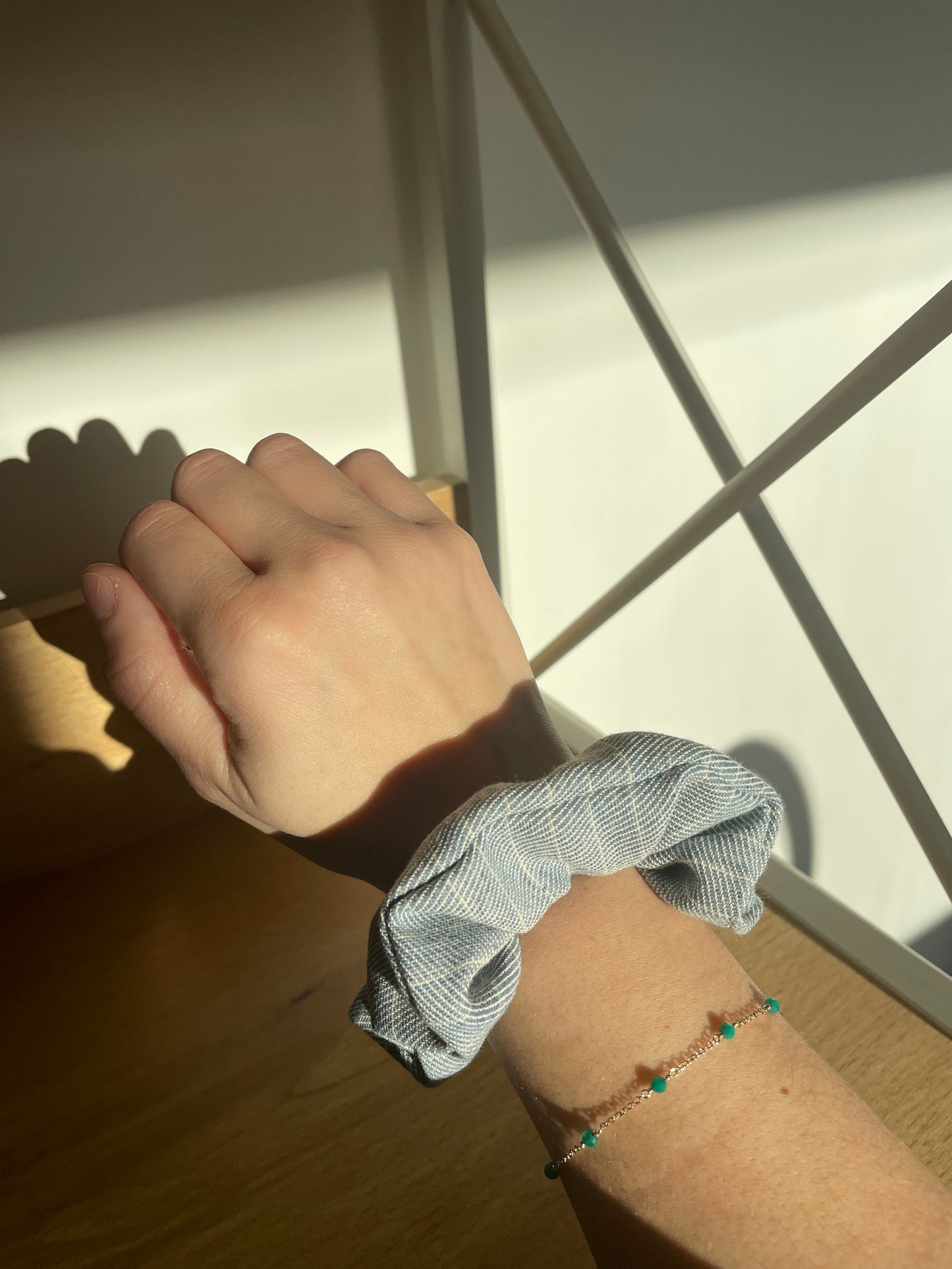 Chouchou en Jean rayé