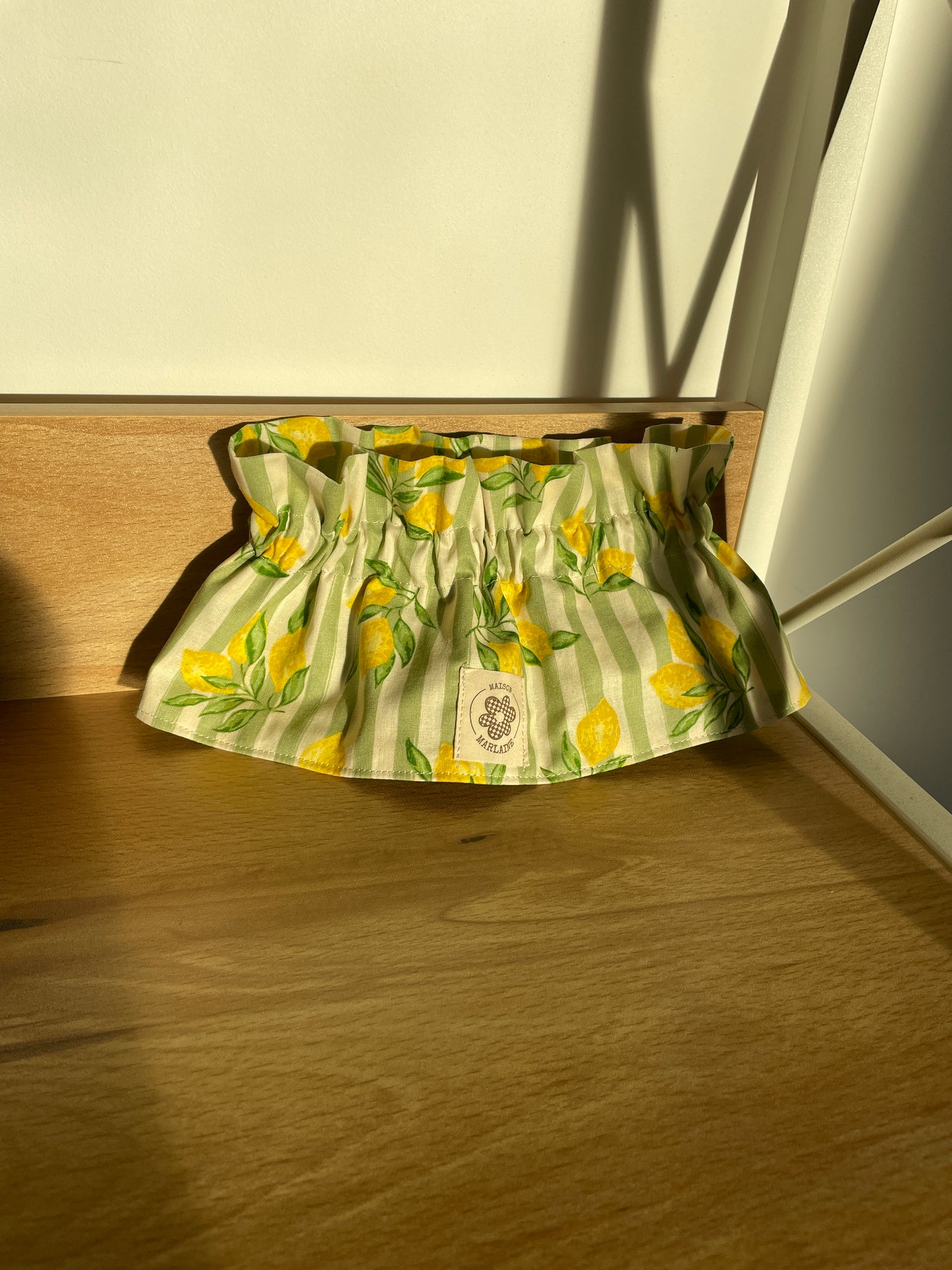 Col amovible motifs Citrons