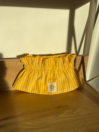 Col amovible à rayures Jaunes
