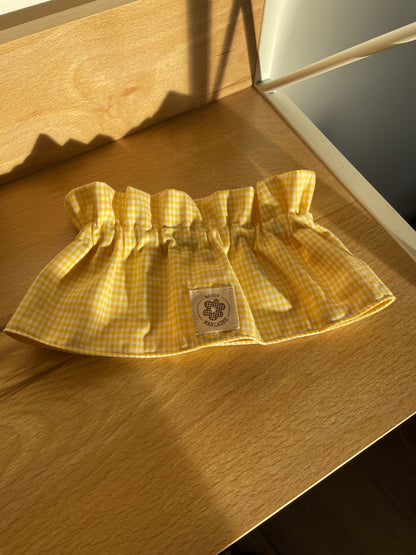 Col amovible Vichy Jaune