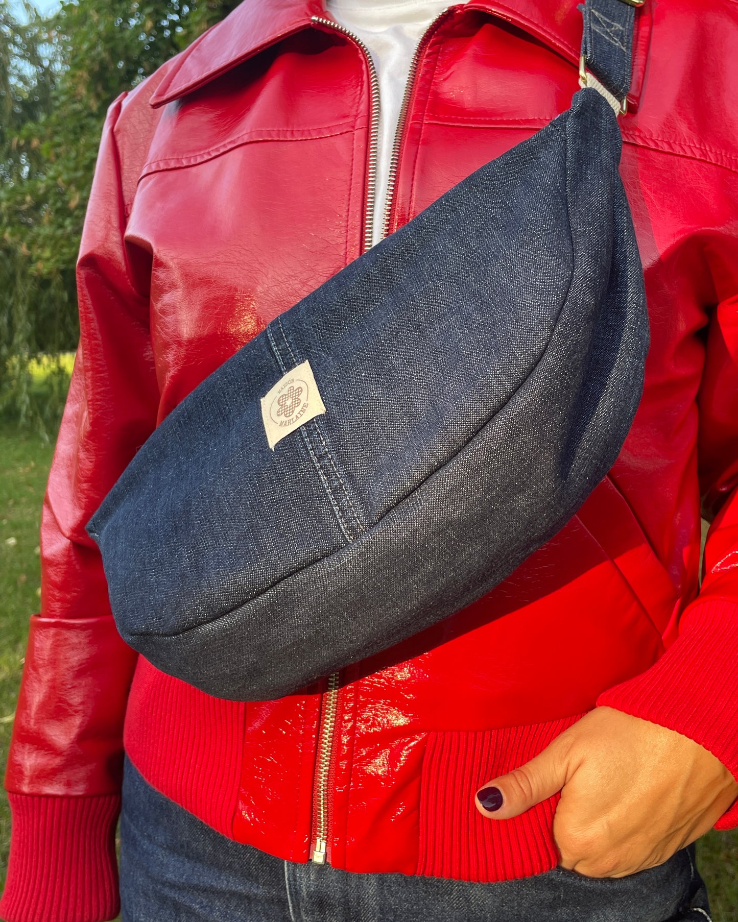 Sac à main- Jean brut Upcyclé
