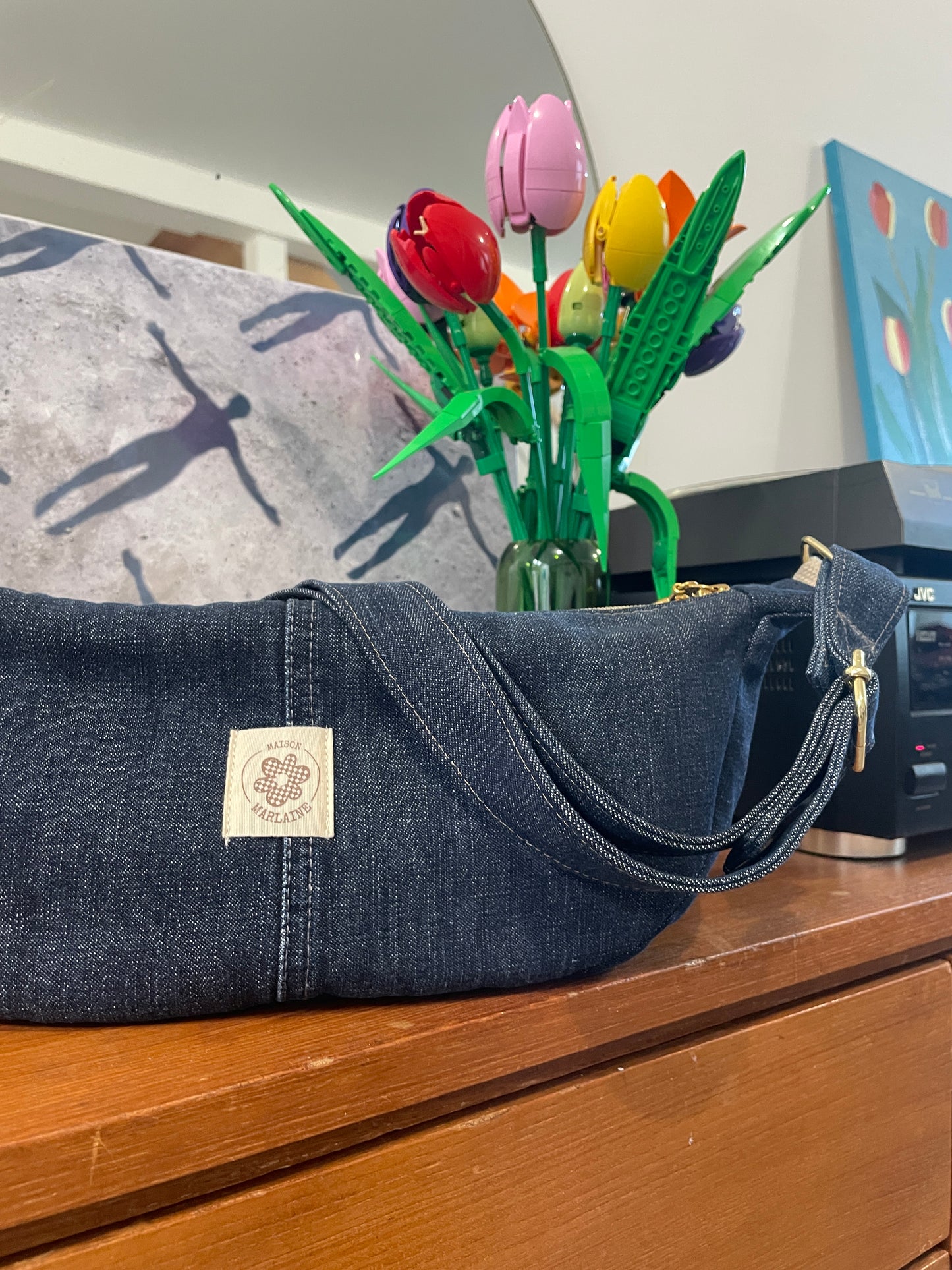 Sac à main- Jean brut Upcyclé