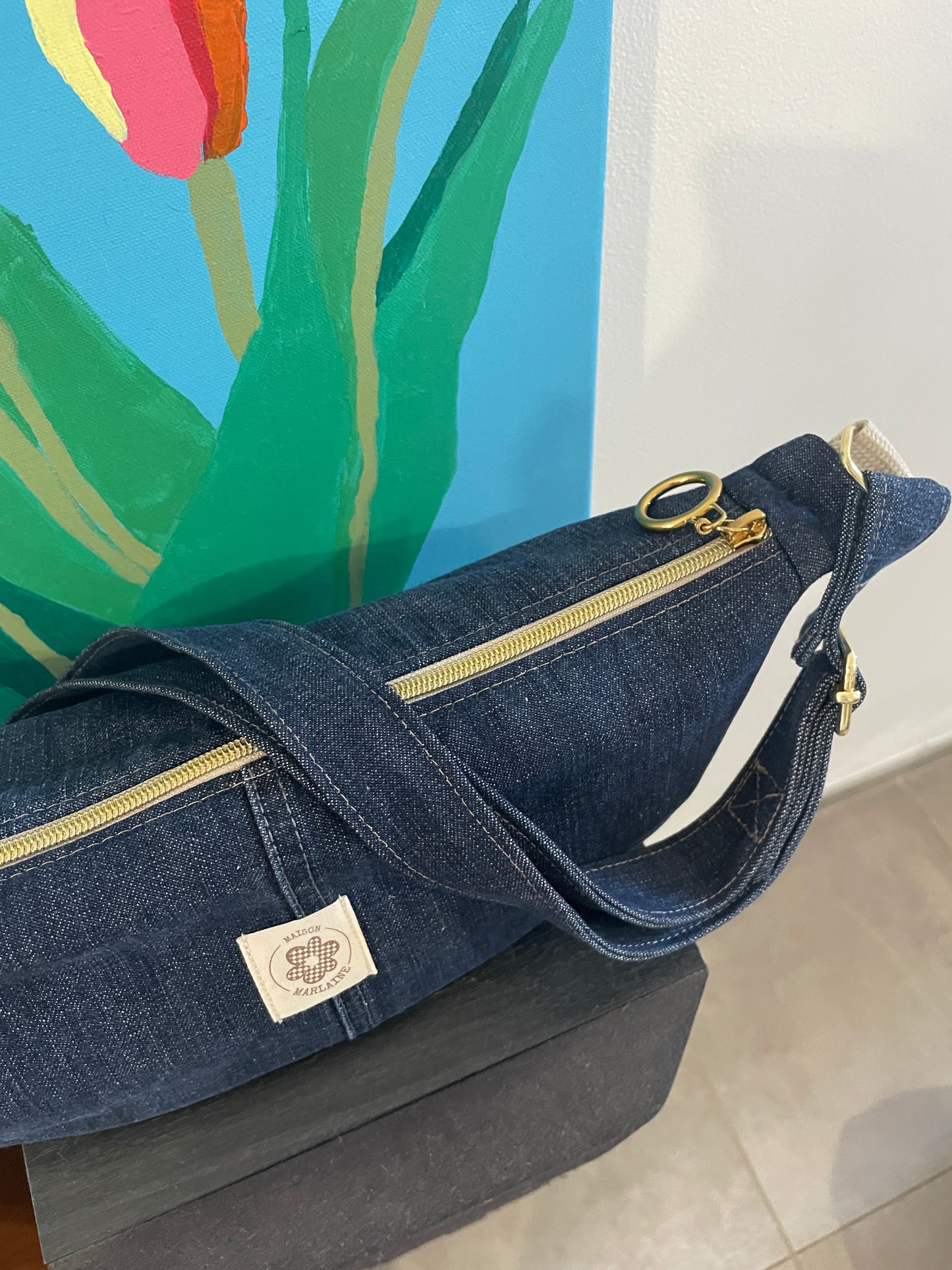Sac à main- Jean brut Upcyclé
