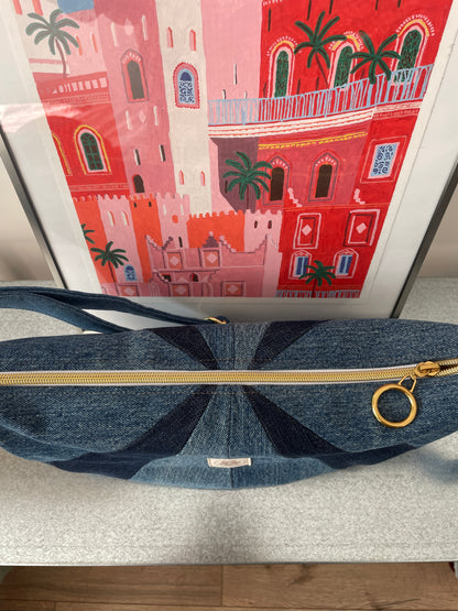 Sac à main- Jean patchwork upcyclé