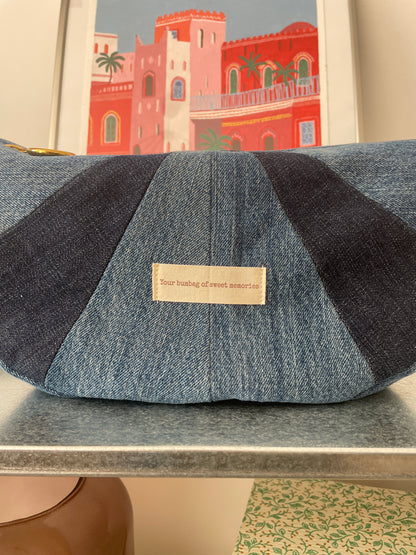 Sac à main- Jean patchwork upcyclé