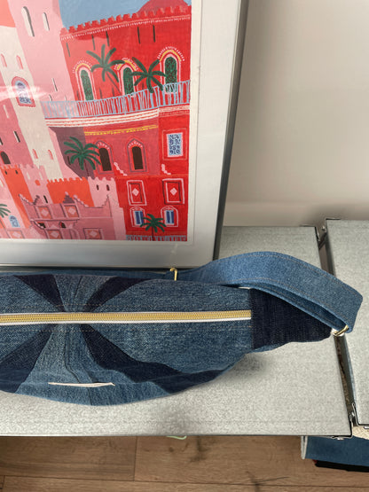 Sac à main- Jean patchwork upcyclé