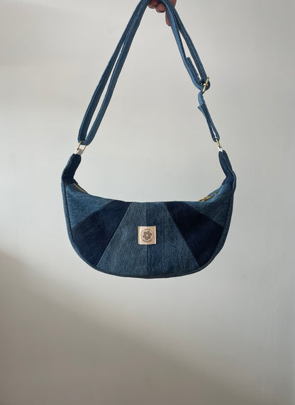 Sac à main- Jean patchwork upcyclé